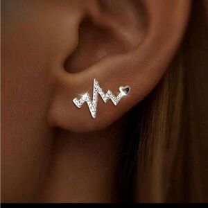 Silver earrings delicate dainty minimalist